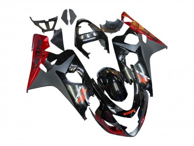 2004-2005 Suzuki GSXR 600 / GSXR 750 Motorcycle Fairings - Black Grey Red Canada Websites