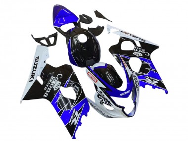 2004-2005 Suzuki GSXR 600 / GSXR 750 Motorcycle Fairing - White Blue Black Corona Motul Canada Websites