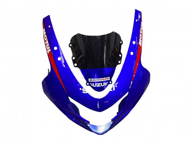 2004-2005 Suzuki GSXR 600 / GSXR 750 Motorcycle Fairings - Blue Red Black Motul Dunlop Canada Websites
