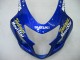 2004-2005 Suzuki GSXR 600 / GSXR 750 Motorcycle Fairings - Blue White Yellow Green Telefonica Motul MoviStar Canada Websites