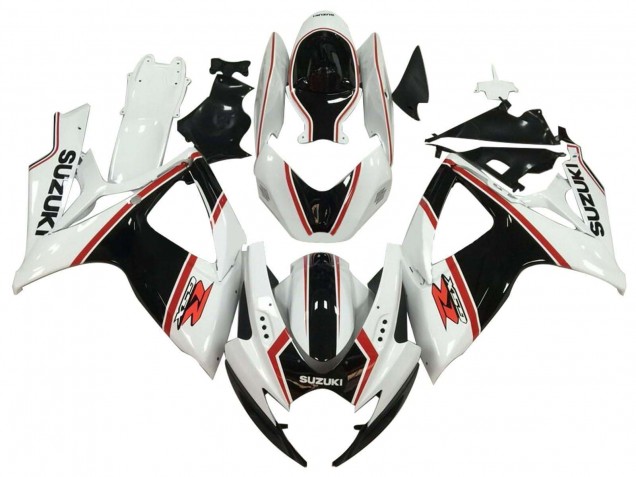 2006-2007 Suzuki GSXR 600 / GSXR 750 Motorcycle Fairing - White Black Red Canada Websites