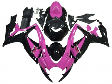 2006-2007 Suzuki GSXR 600 / GSXR 750 Motorcycle Fairing - Pink Glossy Black Canada Websites