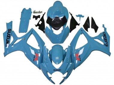 2006-2007 Suzuki GSXR 600 / GSXR 750 Motorcycle Fairings - Light Blue Black Red Canada Websites