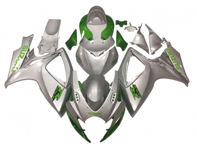 2006-2007 Suzuki GSXR 600 / GSXR 750 Motorcycle Fairings - Silver Green Canada Websites