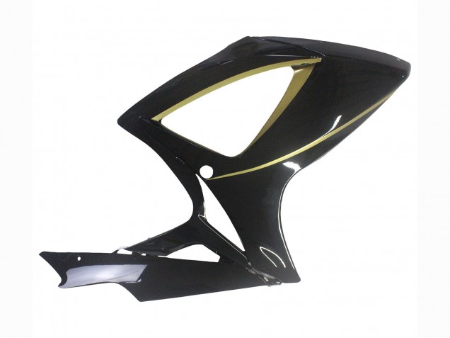 2006-2007 Suzuki GSXR 600 / GSXR 750 Motorcycle Fairings - Glossy Black Gold Stripe Canada Websites