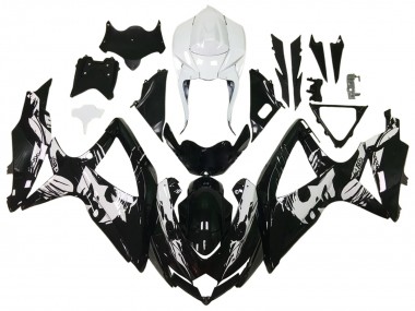 2006-2007 Suzuki GSXR 600 / GSXR 750 Motorcycle Fairings - Glossy Black White Canada Websites