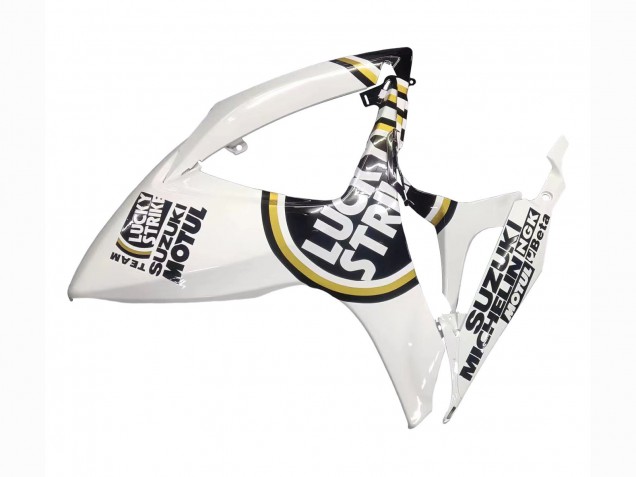 2006-2007 Suzuki GSXR 600 / GSXR 750 Motorcycle Fairings - White Black Lucky Strike Motul Canada Websites