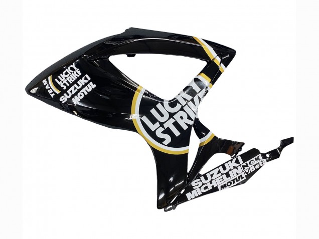 2006-2007 Suzuki GSXR 600 / GSXR 750 Motorcycle Fairings - Glossy Black White Motul Lucky Strike Canada Websites