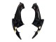2006-2007 Suzuki GSXR 600 / GSXR 750 Motorcycle Fairings - Glossy Black White Motul Lucky Strike Canada Websites
