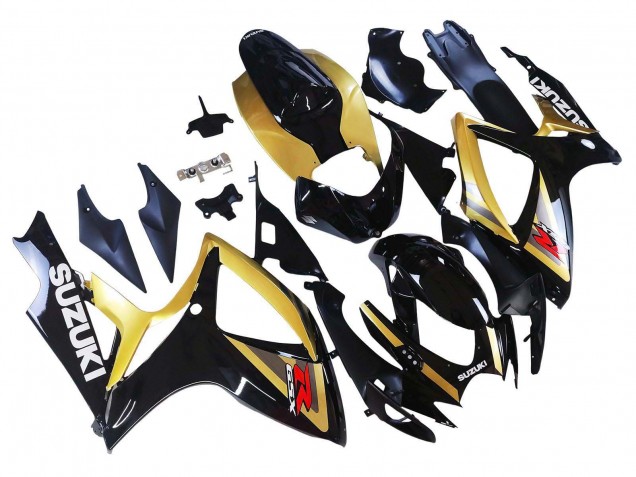 2006-2007 Suzuki GSXR 600 / GSXR 750 Motorcycle Fairings - Gold Glossy Black Red Canada Websites