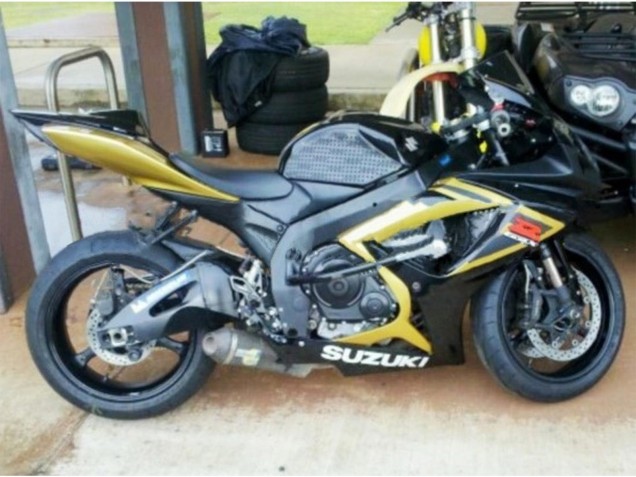 2006-2007 Suzuki GSXR 600 / GSXR 750 Motorcycle Fairings - Gold Glossy Black Red Canada Websites
