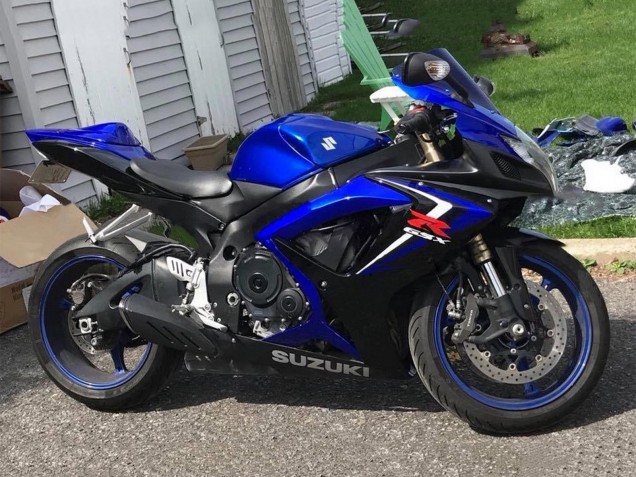 2006-2007 Suzuki GSXR 600 / GSXR 750 Motorcycle Fairings - Blue Black Red Canada Websites