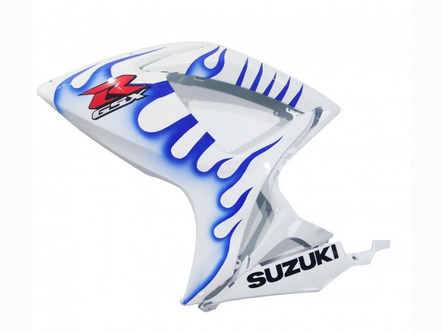 2006-2007 Suzuki GSXR 600 / GSXR 750 Motorcycle Fairings - White Blue Flame Canada Websites