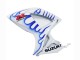 2006-2007 Suzuki GSXR 600 / GSXR 750 Motorcycle Fairings - White Blue Flame Canada Websites