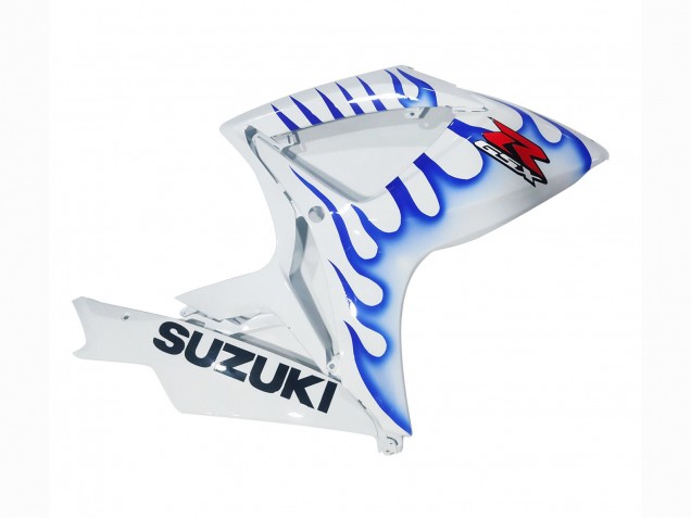 2006-2007 Suzuki GSXR 600 / GSXR 750 Motorcycle Fairings - White Blue Flame Canada Websites