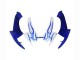 2006-2007 Suzuki GSXR 600 / GSXR 750 Motorcycle Fairings - White Blue Flame Canada Websites