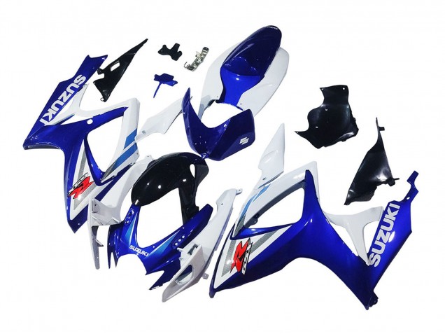 2006-2007 Suzuki GSXR 600 / GSXR 750 Motorcycle Fairings - White Blue Glossy Black Red Canada Websites