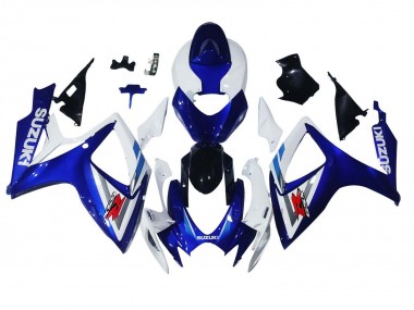 2006-2007 Suzuki GSXR 600 / GSXR 750 Motorcycle Fairings - White Blue Glossy Black Red Canada Websites