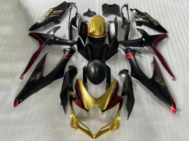 2006-2007 Suzuki GSXR 600 / GSXR 750 Motorcycle Fairings - Gold Matte Black Red Canada Websites