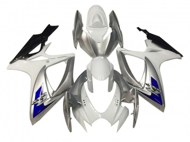 2006-2007 Suzuki GSXR 600 / GSXR 750 Motorcycle Fairings - White Silver Blue Black Canada Websites