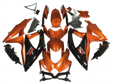 2008-2010 Suzuki GSXR 600 / GSXR 750 Motorcycle Fairing - Orange Glossy Black Canada Websites