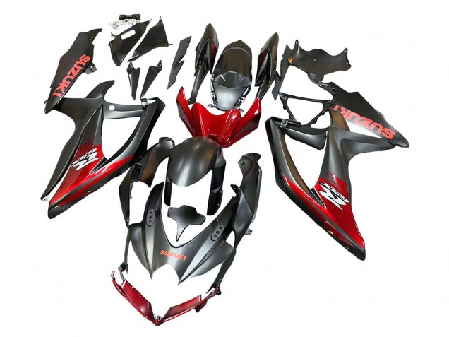 2008-2010 Suzuki GSXR 600 / GSXR 750 Motorcycle Fairings - Matte Black Red Canada Websites