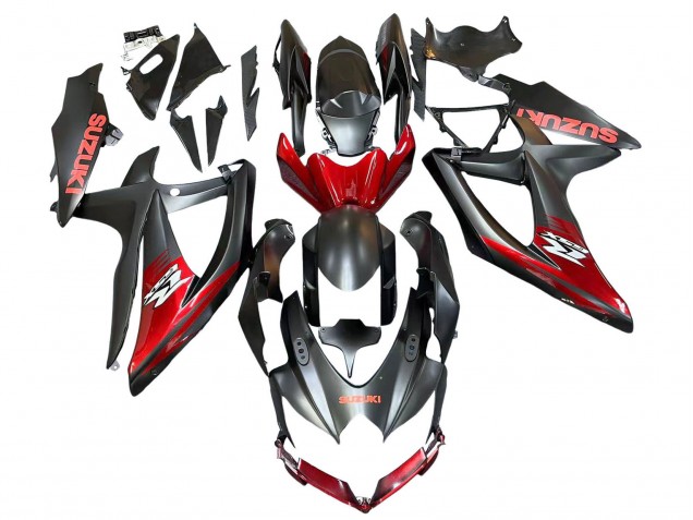 2008-2010 Suzuki GSXR 600 / GSXR 750 Motorcycle Fairings - Matte Black Red Canada Websites