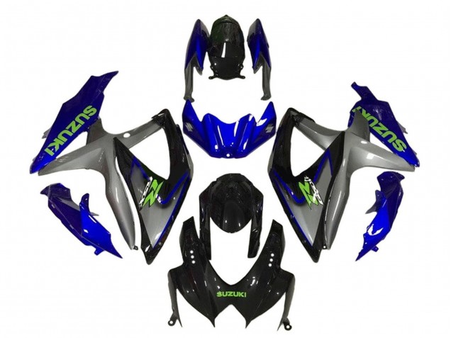 2008-2010 Suzuki GSXR 600 / GSXR 750 Motorcycle Fairings - Blue Grey Glossy Black Green Canada Websites