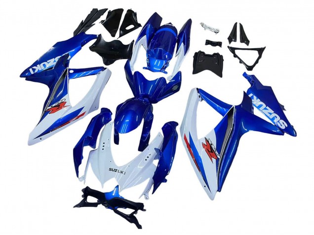 2008-2010 Suzuki GSXR 600 / GSXR 750 Motorcycle Fairing Kits - Blue White Red Canada Websites