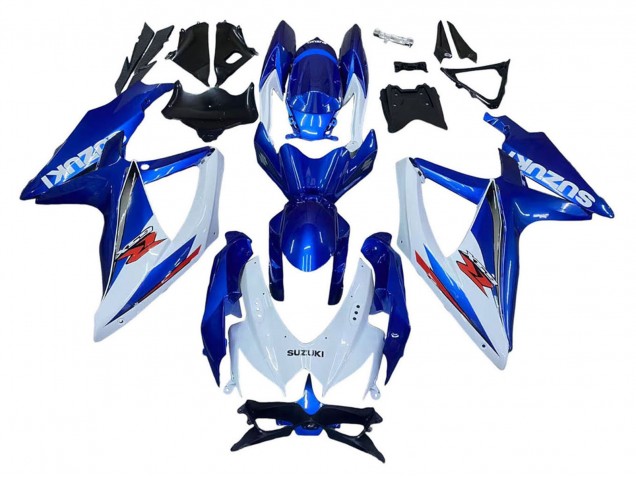 2008-2010 Suzuki GSXR 600 / GSXR 750 Motorcycle Fairing Kits - Blue White Red Canada Websites
