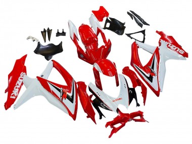 2008-2010 Suzuki GSXR 600 / GSXR 750 Motorcycle Fairings - White Red Black Canada Websites