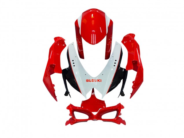 2008-2010 Suzuki GSXR 600 / GSXR 750 Motorcycle Fairings - White Red Black Canada Websites