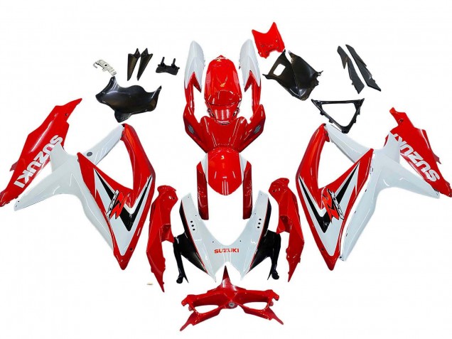 2008-2010 Suzuki GSXR 600 / GSXR 750 Motorcycle Fairings - White Red Black Canada Websites