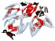 2008-2010 Suzuki GSXR 600 / GSXR 750 Motorcycle Fairings - White Red Motul Lucky Strike Canada Websites