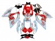 2008-2010 Suzuki GSXR 600 / GSXR 750 Motorcycle Fairings - White Red Motul Lucky Strike Canada Websites