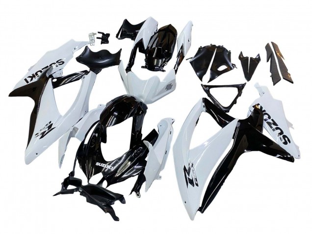 2008-2010 Suzuki GSXR 600 / GSXR 750 Motorcycle Fairing - White Black Canada Websites