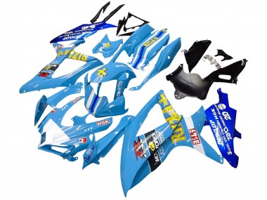2008-2010 Suzuki GSXR 600 / GSXR 750 Motorcycle Fairings - Blue Yellow Rizla Canada Websites