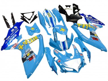 2008-2010 Suzuki GSXR 600 / GSXR 750 Motorcycle Fairings - Blue Yellow Rizla Canada Websites