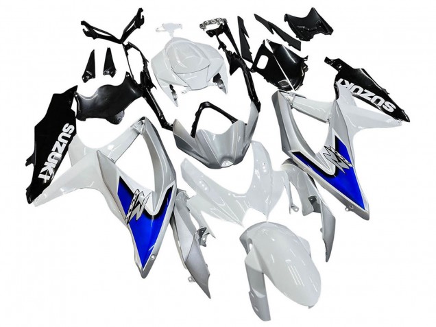 2008-2010 Suzuki GSXR 600 / GSXR 750 Motorcycle Fairings - White Silver Blue Black Canada Websites