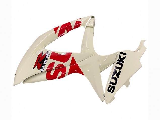 2008-2010 Suzuki GSXR 600 / GSXR 750 Motorcycle Fairings - Cream White Red Black Canada Websites