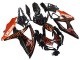 2008-2010 Suzuki GSXR 600 / GSXR 750 Motorcycle Fairings - Glossy Black Orange Flame Canada Websites