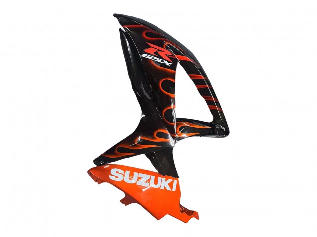 2008-2010 Suzuki GSXR 600 / GSXR 750 Motorcycle Fairings - Glossy Black Orange Flame Canada Websites