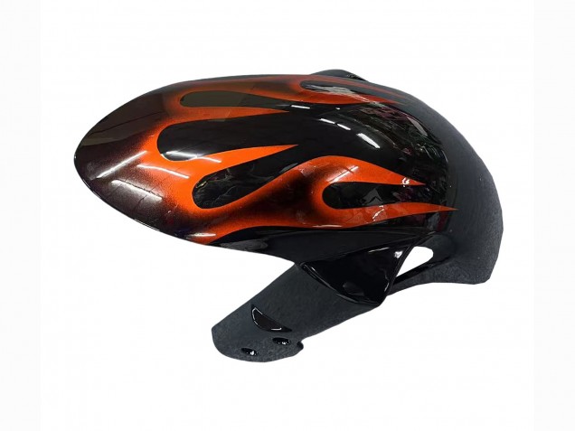 2008-2010 Suzuki GSXR 600 / GSXR 750 Motorcycle Fairings - Glossy Black Orange Flame Canada Websites