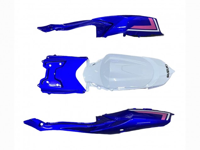 2008-2010 Suzuki GSXR 600 / GSXR 750 Motorcycle Fairings - White Blue Pink Ecstar Motul Canada Websites