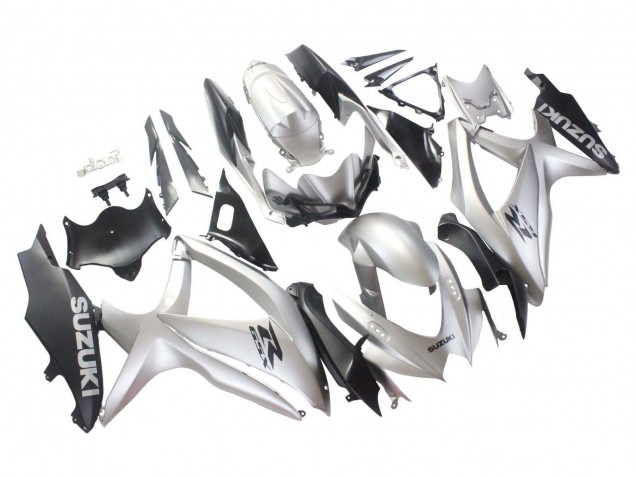 2008-2010 Suzuki GSXR 600 / GSXR 750 Motorcycle Fairings - Silver Matte Black Canada Websites