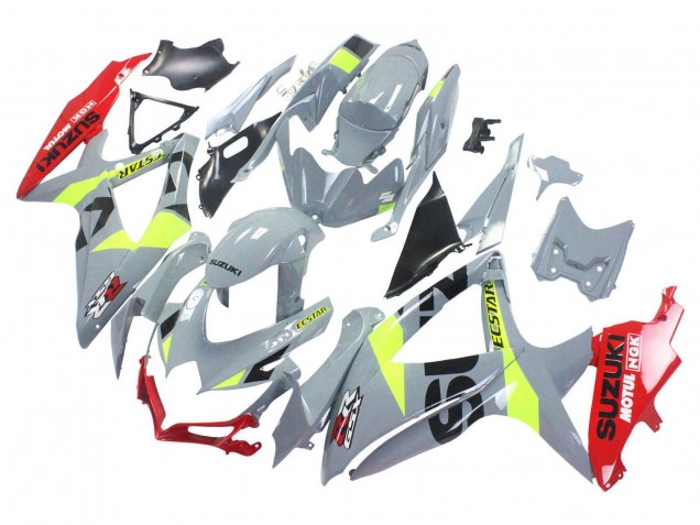 2008-2010 Suzuki GSXR 600 / GSXR 750 Motorcycle Fairings - Grey Yellow Red Canada Websites