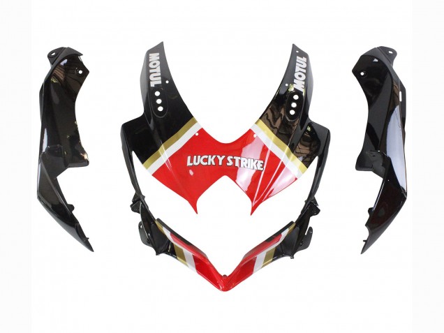 2008-2010 Suzuki GSXR 600 / GSXR 750 Motorcycle Fairings - Glossy Black Red White Motul Lucky Strike Canada Websites