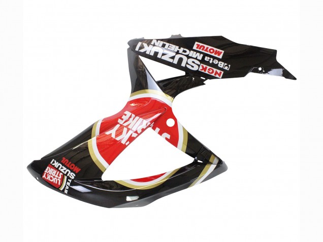 2008-2010 Suzuki GSXR 600 / GSXR 750 Motorcycle Fairings - Glossy Black Red White Motul Lucky Strike Canada Websites
