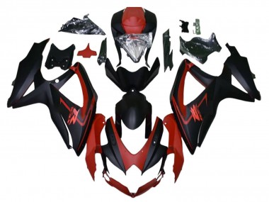 2008-2010 Suzuki GSXR 600 / GSXR 750 Motorcycle Fairings - Maroon Red Matte Black Canada Websites