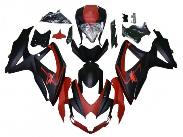 2008-2010 Suzuki GSXR 600 / GSXR 750 Motorcycle Fairings - Maroon Red Matte Black Canada Websites